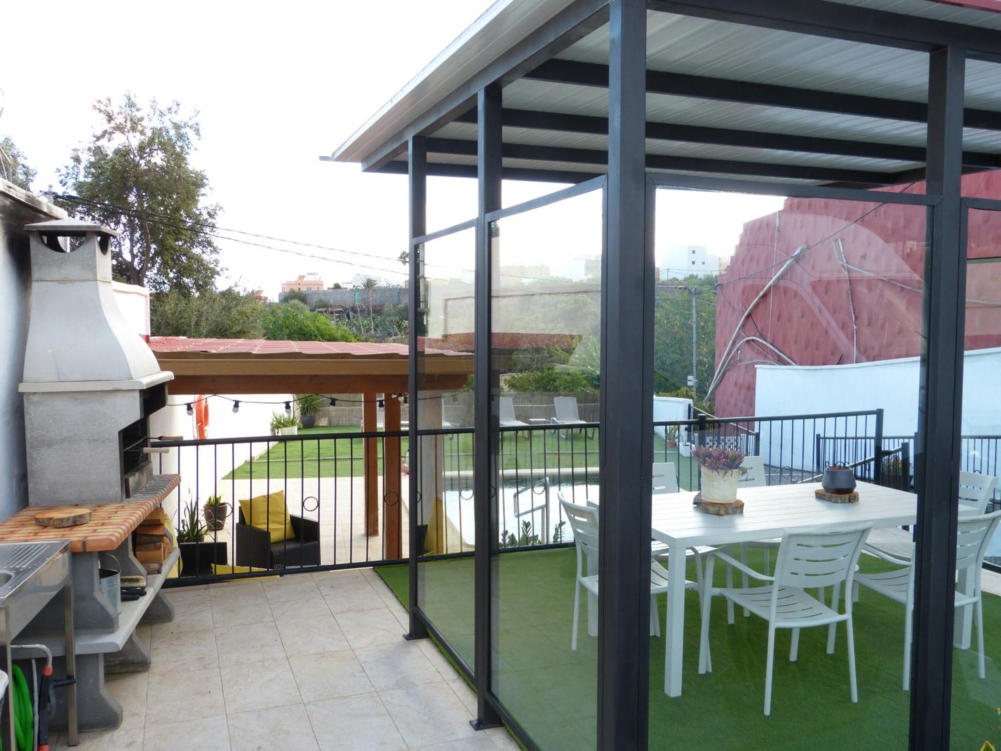 Villa Alto Arena Piscina Privada Climatizada Ingenio Bagian luar foto