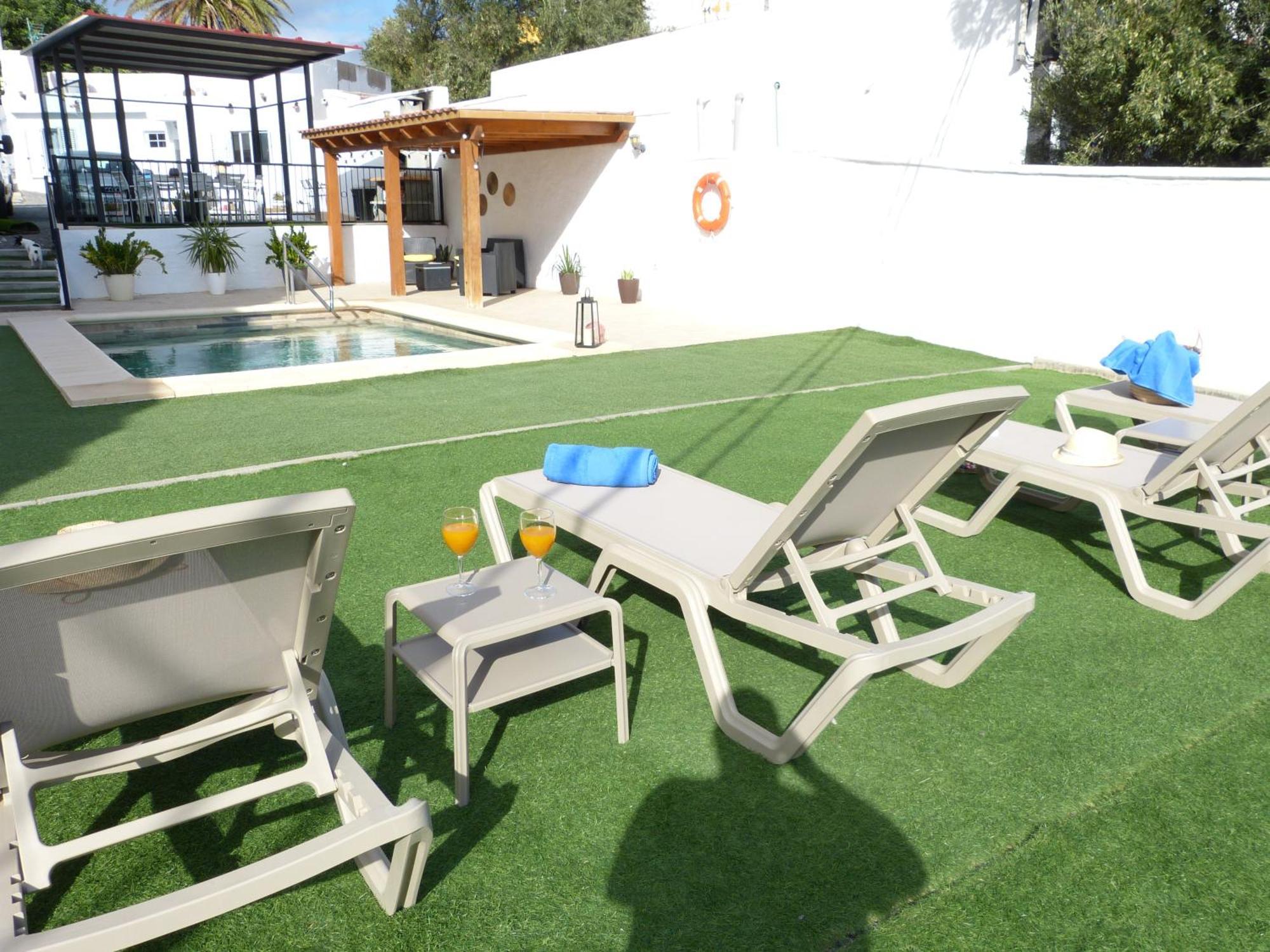 Villa Alto Arena Piscina Privada Climatizada Ingenio Bagian luar foto